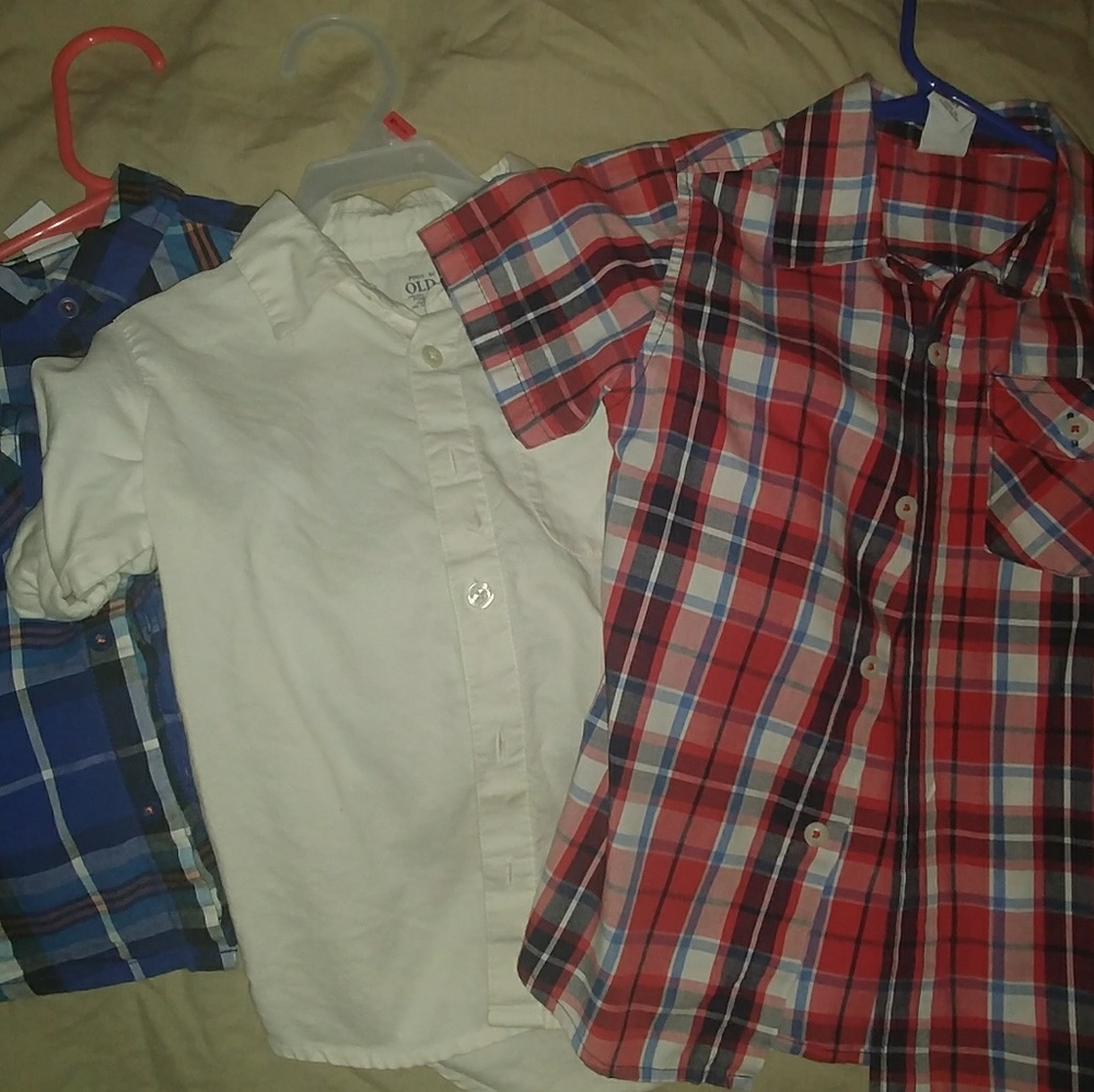 Lot of 3 toddler button down shirts